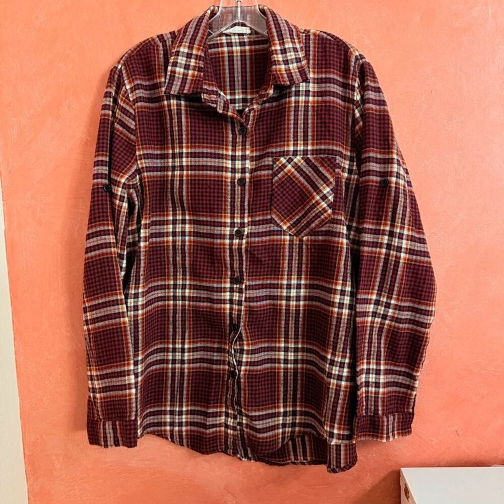 Women’s Adora plaid flannel shirt large